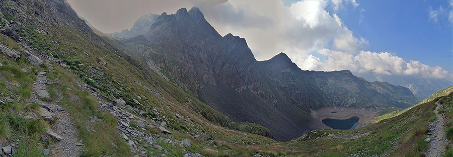 Dal sentiero 253 di salita dal Lago del diavolo al Passo di Cigola